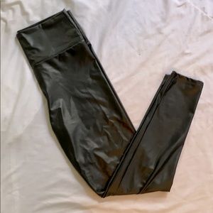 High-Waisted Pleather Leggings